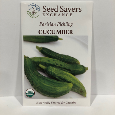 Parisian Pickling Cucumber, Late 1800's Heirloom, Organic